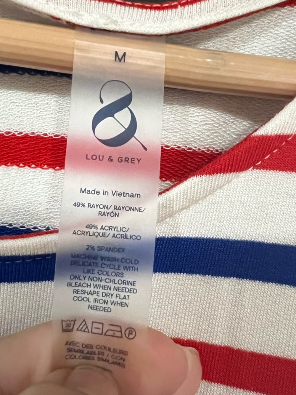 Lou & Grey Patriot Romper with Red & Blue Stripes - Picture 5 of 5